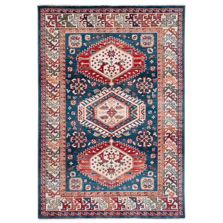 Safavieh 3 ft. 3 in. x 4 ft. 10 in. Kashan Power Loomed Area Rug Blue & Ivory KSN353M-3
